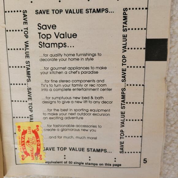 Vintage Nostalgic Top Value/S& H Green Stamps Saver Books/Stamps Collection - Picture 4 of 9